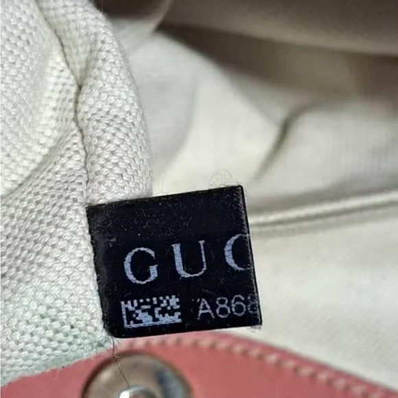 Gucci Beige and Pink Patterned Satchel - Picture 8 of 15